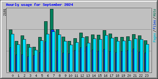 Hourly usage for September 2024